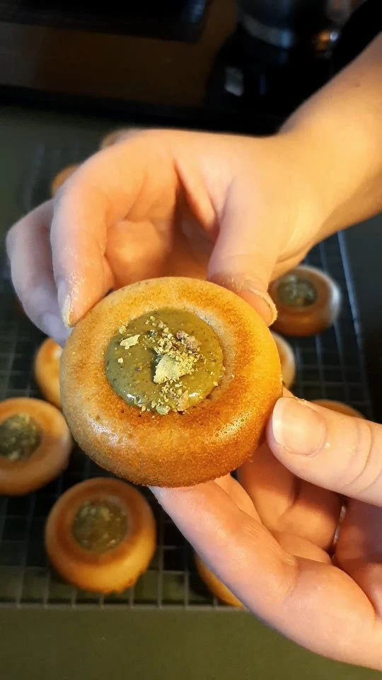 Financier fleurs d'oranger-pistache